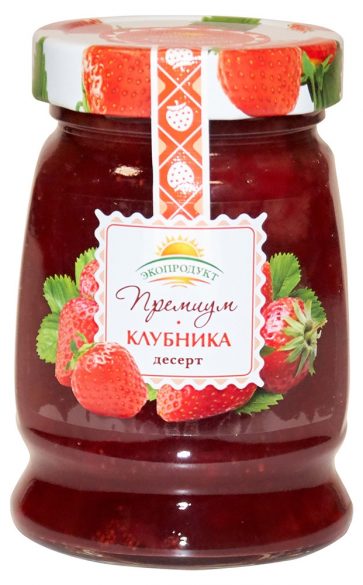 Десерт «Эко Продукт» Премиум, клубника, 330г