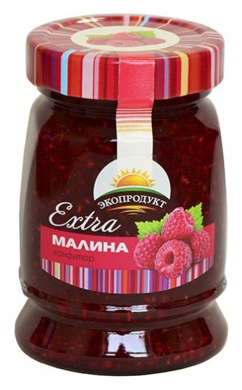 Конфитюр «ЭкоПродукт» Extra, малина, 370г